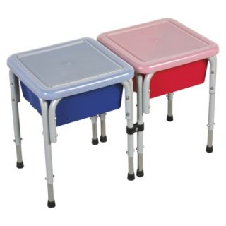 ECR4KIDS Square Sand/Water Table with Lids