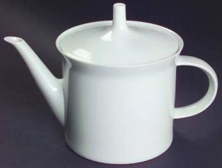 Rosenthal   Continental Linear/Berlin White Teapot & Lid, Fine China Dinnerware