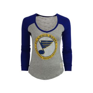St. Louis Blues NHL Womens Contrast Raglan T Shirt