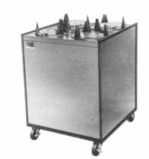 APW Wyott Heated Dish Dispenser w/ 2 Tubes, Maximum 10 1/8 in Dish, 120 V
