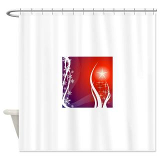  Abstract Winter Background With Chr Shower Curtain  Use code FREECART at Checkout