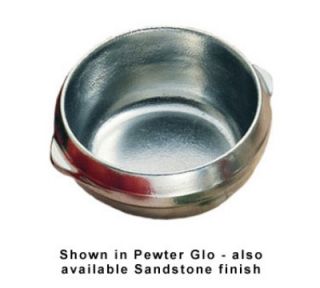 Bon Chef 15 oz Soup Bowl, Aluminum/Pewter Glo