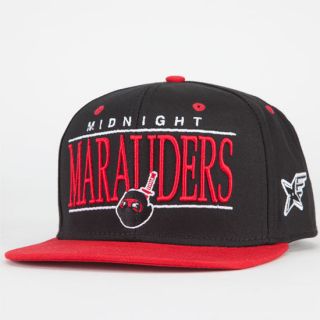 Marauders Mens Snapback Hat Black/Red One Size For Men 211613126