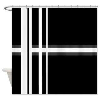  Black Plaid Shower Curtain  Use code FREECART at Checkout