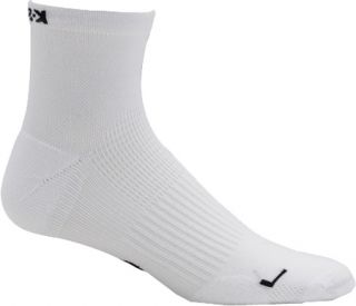Womens K Swiss Compression Quarter   White/Black Athletic Socks