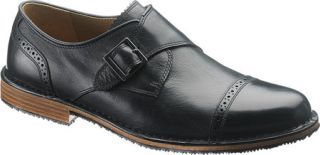 Mens Sebago Brattle Monk   Black Leather Cap Toe Shoes