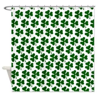  Irish Shamrock Pattern Shower Curtain  Use code FREECART at Checkout