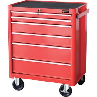 Excel Roller Cabinet   27in., 6 Drawers, Model# TB2070BBSB