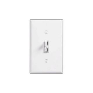 Lutron AY600PWH Dimmer Switch, 600W 1Pole Ariadni Toggle Dimmer White