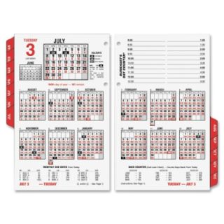 At A Glance Burkharts Day Counter Recycled Desk Calendar Refill