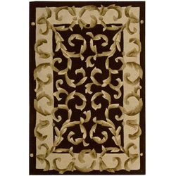 Nourison Hand tufted Versaille Palace Chocolate Rug (36 X 56)