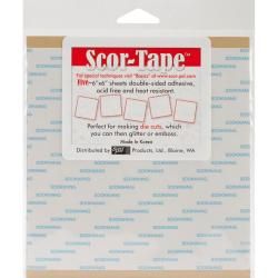 Scor tape Sheets 5/pkg  6 X6