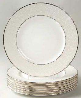 Lenox China Opal Innocence (Set of 8) Dinner Plate, Fine China Dinnerware   Whit