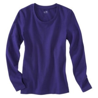 C9 by Champion Womens Long Sleeve Power Workout Tee   Grape Squeeze L