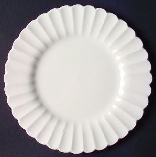 J & G Meakin Classic White Dessert/Pie Plate, Fine China Dinnerware   All White,