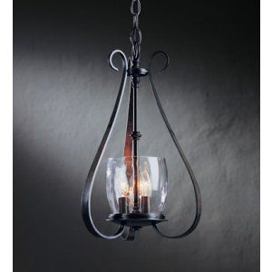 Hubbardton Forge HUB 101474 07 CTO Sweeping Taper Chandelier Sweep Taper 3 Light
