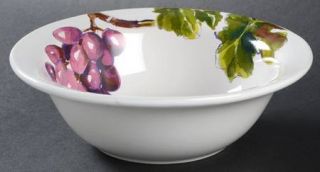 The Cellar Entertaining Grapes Soup/Cereal Bowl, Fine China Dinnerware   Purple