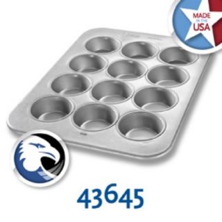 Chicago Metallic Large Muffin Pan, Holds (12) 5 oz, Aluminized Steel