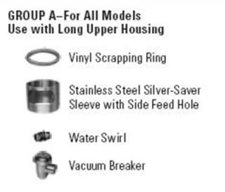 Hobart Disposer Accessories w/ Vinyl Scrapping Ring & Stainless Silver Saver Sleeve