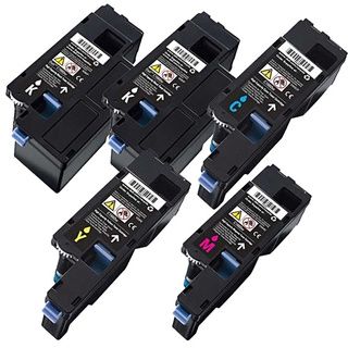 Dell C1660 Black, Cyan, Yellow, Magenta Compatible Toner Cartridges (pack Of 5) (Black (2), cyan, yellow, magentaPrint yield 1,000 pages at 5 percent coverageNon refillableModel NL Dell C1660 2xB/ 1x CYM Pack of 5We cannot accept returns on this produc