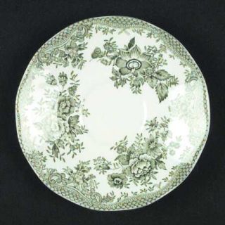 Wedgwood Kent Green/Multicolor  Saucer for Flat Cup, Fine China Dinnerware   Gre