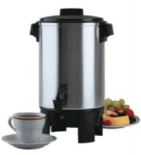 Focus Aluminum Coffeemaker w/ 3 Prong Plug   30 Cup