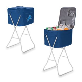 Picnic Time Detroit Lions Party Cube (Navy Materials PolyesterRemovable, collapsible stand so cooler is at a comfortable height Removable water resistant interior dividerLightweightStandard size integrated umbrella slotDimensions 35 inches high x 17 inc