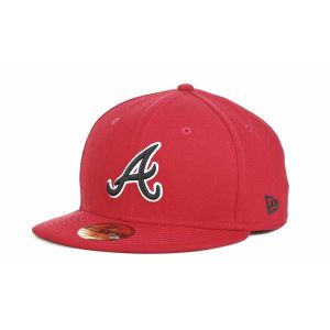 Atlanta Braves New Era MLB Red BW 59FIFTY Cap