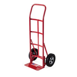 Milwaukee Steel Hand Trucks With Continuous Handle   10 Solid Rubber Wheels   14X8 Noseplate