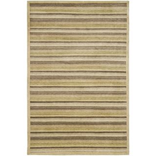 Safavieh Hand knotted Tibetan Beige Wool Rug With 0.5 inch Pile (8 X 10)