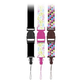 Targus Fashion Lanyard for Cameras 3 Pack   Multicolored (MB CS399)