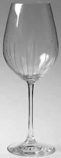 Lenox Spicy Water Goblet   Clear,Cut Vertical Lines