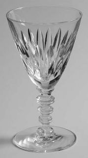 Hawkes Kings Wine Glass   Stem#4074, Vertical Cut