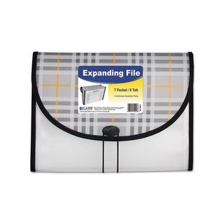 C line 7 pocket Plaid Expanding File (PlaidModel CLI58012Dimensions 13.06 inches wide x 9.5 inches long x 1.5 inches deep )