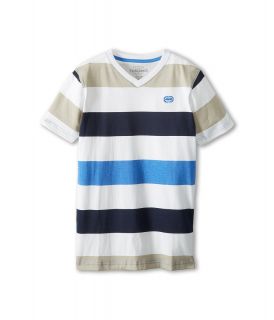 Ecko Unltd Kids Bold Stripe V Neck Boys Clothing (Blue)