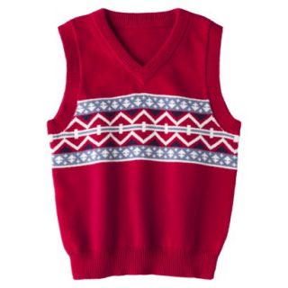 Cherokee Infant Toddler Boys Argyle Sweater Vest   Carmen Red 4T