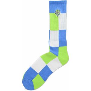 Seattle Sounders FC For Bare Feet Color Block Crew Sock