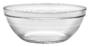 Duralex 7 7/8 in Lys Mixing Bowl w/ Stackable Rim, Clear