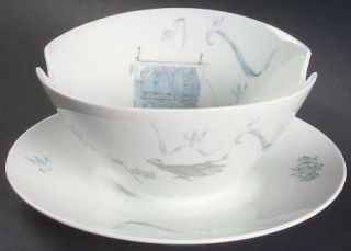 Rosenthal   Continental Plaza Gravy Boat with Attached Underplate, Fine China Di