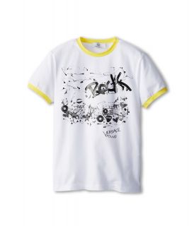 Versace Kids Rock T Shirt Boys Short Sleeve Pullover (Black)