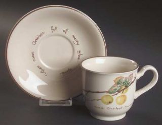 Noritake Country Diary Edwardian Lady (Round) Footed Cup & Saucer Set, Fine Chin