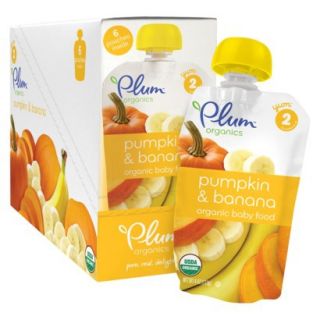 Plum Organics Baby Second Blends 6 pk. 4.22 oz. Pouch   Pumpkin Banana