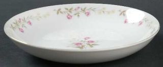 Mikasa Rosemead Coupe Soup Bowl, Fine China Dinnerware   Pink Roses,Yellow    Fl