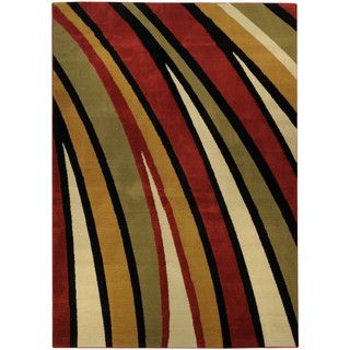 Ephesus Collection Multicolor Stripes Contemporary Area Rug (33 X 47)