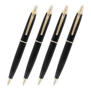 Paper Mate Professional Series Persuasion Black Gt Ball Point Pens (set Of 4) (Black Point Type Medium Tip Type Conical Grip Type Smooth Visible Ink Supply No Refillable Yes Retractable Yes Pocket Clip YesSize 5.5 inches Materials Plastic, metal 