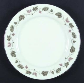 Noritake Vineyard Dinner Plate, Fine China Dinnerware   Brown&Green Leaves&Vine,