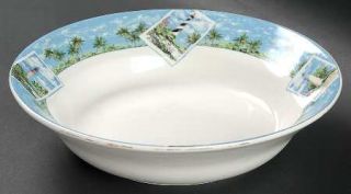 Sakura WaterS Edge Coupe Soup Bowl, Fine China Dinnerware   Paul Brent,Light Ho