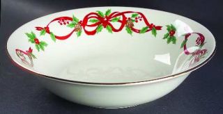 Noble Excellence 12 Days Of Christmas 9 Round Vegetable Bowl, Fine China Dinner