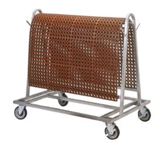 NoTrax Mat Utility Kart, Galvanized Steel Frame, 40 x 42 x 28 in, holds 500 lbs