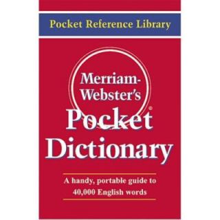 Merriam Webster Merriam Webster Red Pocket DictionaryDictionary